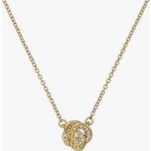 Ted Baker Florita Gold Tone Cubic Zirconia Flower Necklace TBJ3846-02-02