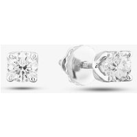 9ct White Gold Lab Grown 0.50ct Brilliant Cut Diamond Solitaire Stud Earrings LGE2534-50AN (WG) - Image 2
