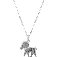 Latelita Womens Zodiac Star Sign Necklace Silver Aries - Yellow Sterling Silver - One Size - Image 2