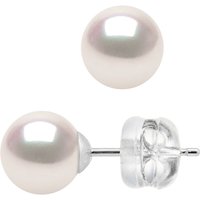 Diadema Womens - Earrings True Japanese Akoya Cultured Pearl - Quality AA+ - White - One Size - Image 2
