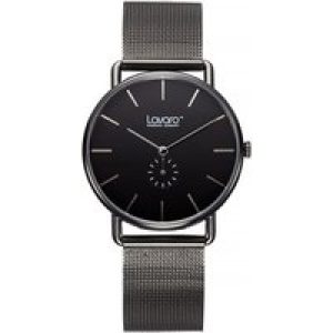 Victoria Hyde London Mens Lavaro LA60006M Serie Quartz Watches For Men – Black Mesh – One Size