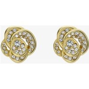 Ted Baker Florine Gold Tone Cubic Zirconia Flower Stud Earrings TBJ3848-02-02