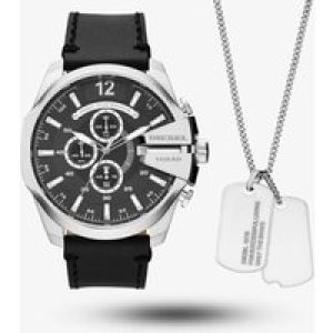 Diesel Mens Mega Chief Watch & Necklace Set DZ4559