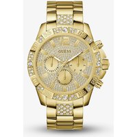 Guess Mens Majestic Gold Plated Crystal Watch GW0796G2 - Image 2
