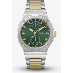 Guess Mens Jet Two Tone Green Dial Watch GW0795G1
