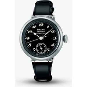 Seiko Mens Limited Edition Presage Black Leather Strap Watch SPB449J1