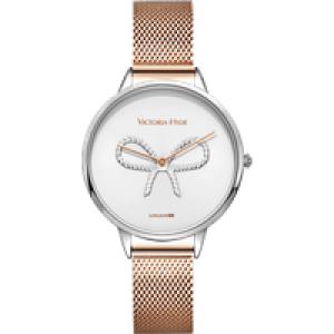 Victoria Hyde London Womens Watch Maida Vale Bow, rosegold silver – Silver & Rose Gold Stainless Steel – One Size