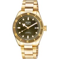 Gevril Mens Yorkville Swiss Automatic Sellita SW200 Dark Olive Dial IP Yellow Gold Watch - Rose Gold - One Size - Image 2
