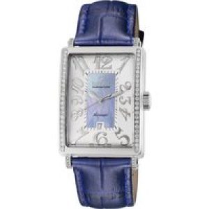Gevril WoMens 6207NE Glamour Automatic Blue Diamond Watch – One Size