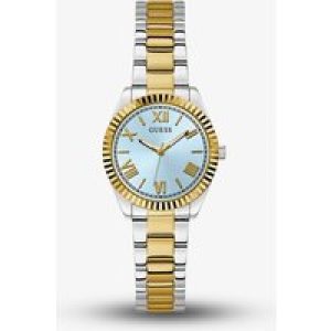 Guess Ladies Mini Luna Two Tone Blue Dial Watch GW0687L4