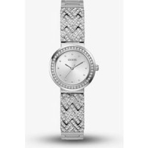 Guess Ladies Treasure Silver Crystal Watch GW0476L1