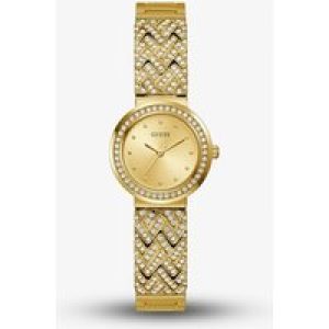 Guess Ladies Treasure Gold Tone Crystal Watch GW0476L2