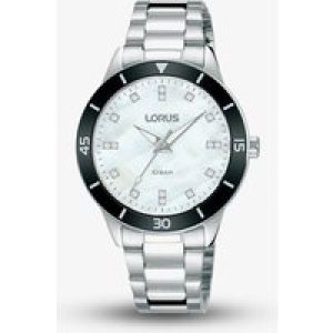 Lorus Ladies Sports White Mother of Pearl Dial Bracelet Watch RG245RX9