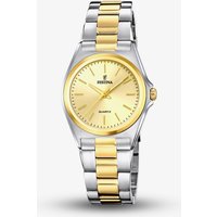 Festina Ladies Classic Two-Tone Gold Dial Watch F20556/3 - Image 2