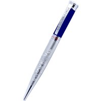Gevril Womens GEV-COL-C Italian Brass And Black Ball Point Pen - Silver - One Size - Image 2