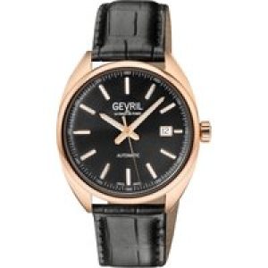 Gevril Mens Five Points 48703A Swiss Automatic Sellita SW200 Watch – Black – One Size