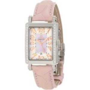 Gevril WoMens 8248RE Super Mini Quartz Pink Mother of Pearl Diamond Watch – One Size