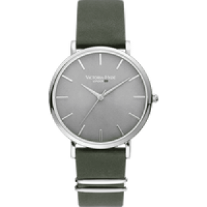 Victoria Hyde London Mens Watch Richmond Classic, green grey Stainless Steel – One Size