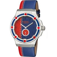 Rebel WoMens Flatbush Navy/Red Dial Leather Watch - One Size - Image 2