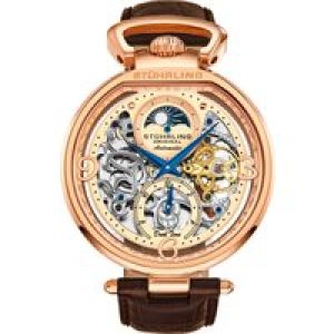 Stührling Mens Rose Gold Automatic 46mm – One Size