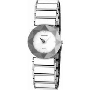 Jowissa Womens : facet women’smother of pearl watch – White – One Size
