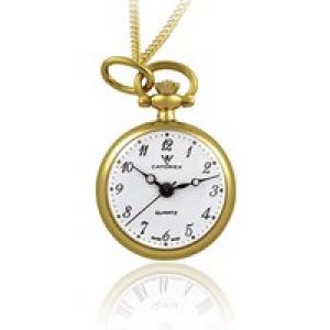 Catorex Womens Pocket Swiss Watch Yellow Gold with Stainless Chain Stainless Steel – One Size
