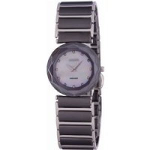 Jowissa : safira 99 WoMens mother of pearl watch – Black – One Size