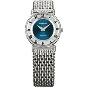 Jowissa : Womens Roma Blue Watch – Silver Stainless Steel – One Size