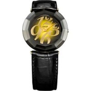 Jowissa : Womens Safira 24 Gold Watch – Black – One Size
