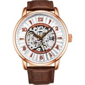 Stührling Mens Brown Automatic 48mm – Rose – One Size
