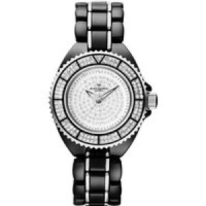 Catorex : Womens Pure Automatic Wrist White Watch – Black Ceramic – One Size