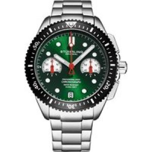 Stührling Mens Velocity 4016 Quartz 42mm Chronograph – Silver – One Size