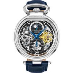 Stührling Mens Silver Automatic 46mm – One Size