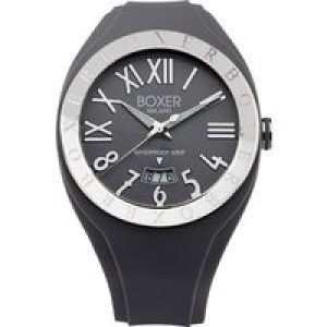 Boxer : Mens Grey Watch Rubber – One Size