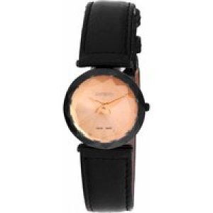 Jowissa : Magic Sapphire WoMens Gold Watch – Black – One Size