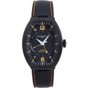 Montres de Luxe Mens Blue Watch Leather – One Size