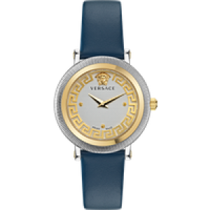 Versace Greca Flourish WoMens Blue Watch VE7F00223 Leather (archived) – One Size