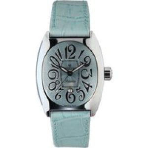 Montres de Luxe : womens bisanzio blue watch Leather – One Size