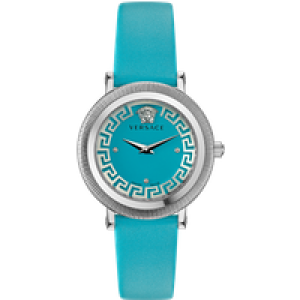 Versace Greca Flourish WoMens Blue Watch VE7F00123 Leather (archived) – One Size