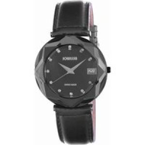 Jowissa Womens : crystal women’sblack watch – Black – One Size