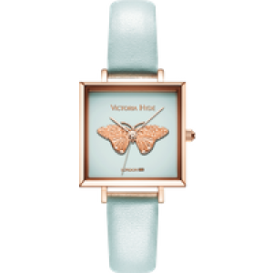 Victoria Hyde London Womens Watch Maida Vale Bow Edged, blue rosegold Stainless Steel – One Size