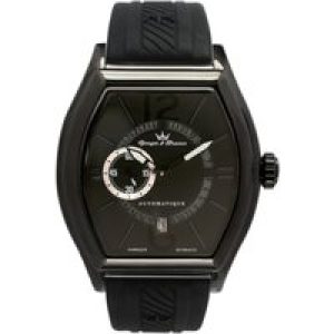 Yonger Mens Black Dial Watch Rubber – One Size