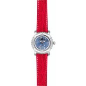 Yonger & Bresson Womens Yonger: Watch Red Band with Silver Dial Crocodile – One Size