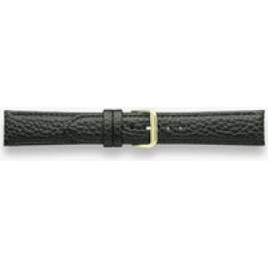 Darlena Harrow Black Leather Gold Buckle Watch Strap 1003