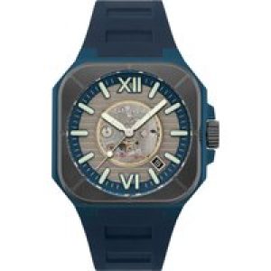 Thomas Earnshaw Mens Armoury Skeleton Automatic Watch – Grey PU – One Size