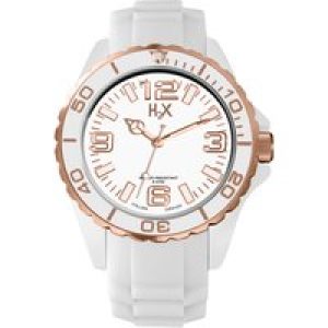Haurex Italy SW382DWR Reef Stones WoMens white dial watch. [Watch] Rubber – One Size