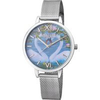 Johan Eric Womens : knopsvane ss watch with photo dial and silver mesh - One Size - Image 2
