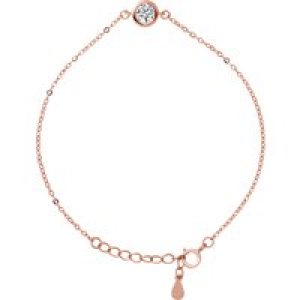Lova – Lola Van Der Keen Womens Bracelet – Night Out Collection – Pink Sterling Silver – One Size