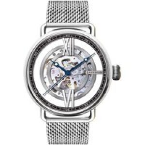 Thomas Earnshaw Investigator Floating Mens Automatic Steel Grey Watch ES-8195-11 – Silver – One Size