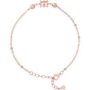 Lova – Lola Van Der Keen Womens Bracelet – Night Out Collection – Pink Sterling Silver – One Size